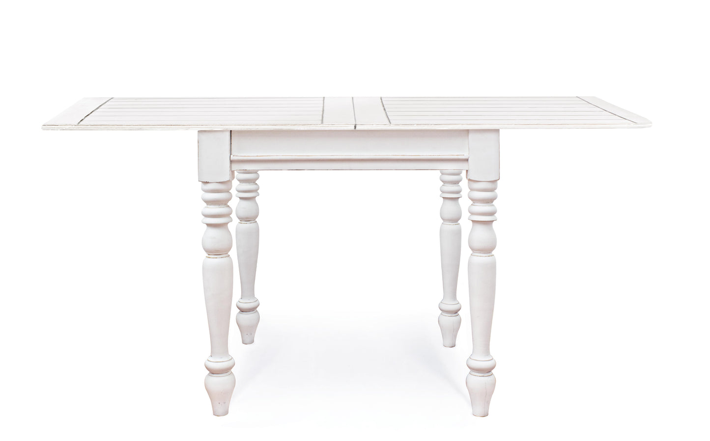 TAVOLO legno massello shabby chic COLETTE ALLUNG. 80-160X80