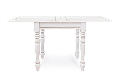 TAVOLO legno massello shabby chic COLETTE ALLUNG. 80-160X80
