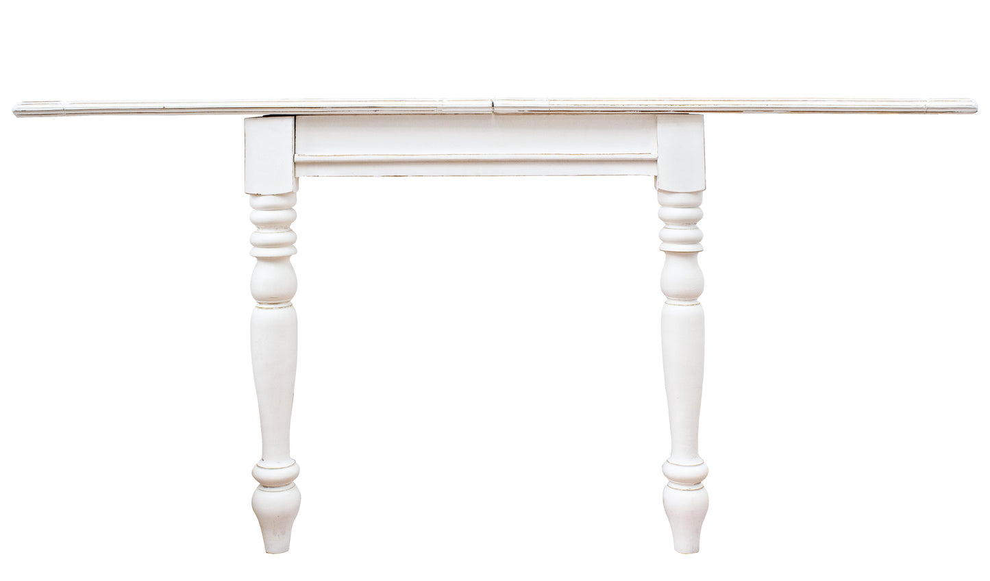TAVOLO legno massello shabby chic COLETTE ALLUNG. 80-160X80