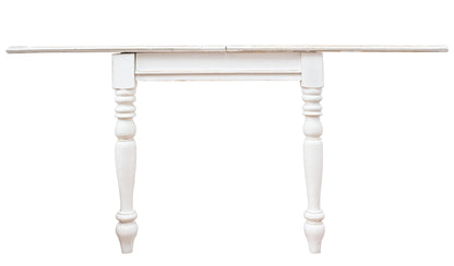 TAVOLO legno massello shabby chic COLETTE ALLUNG. 80-160X80