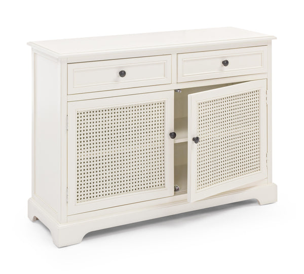 Credenza dispensa Vintage Shabby legno massello e paglia di Vienna