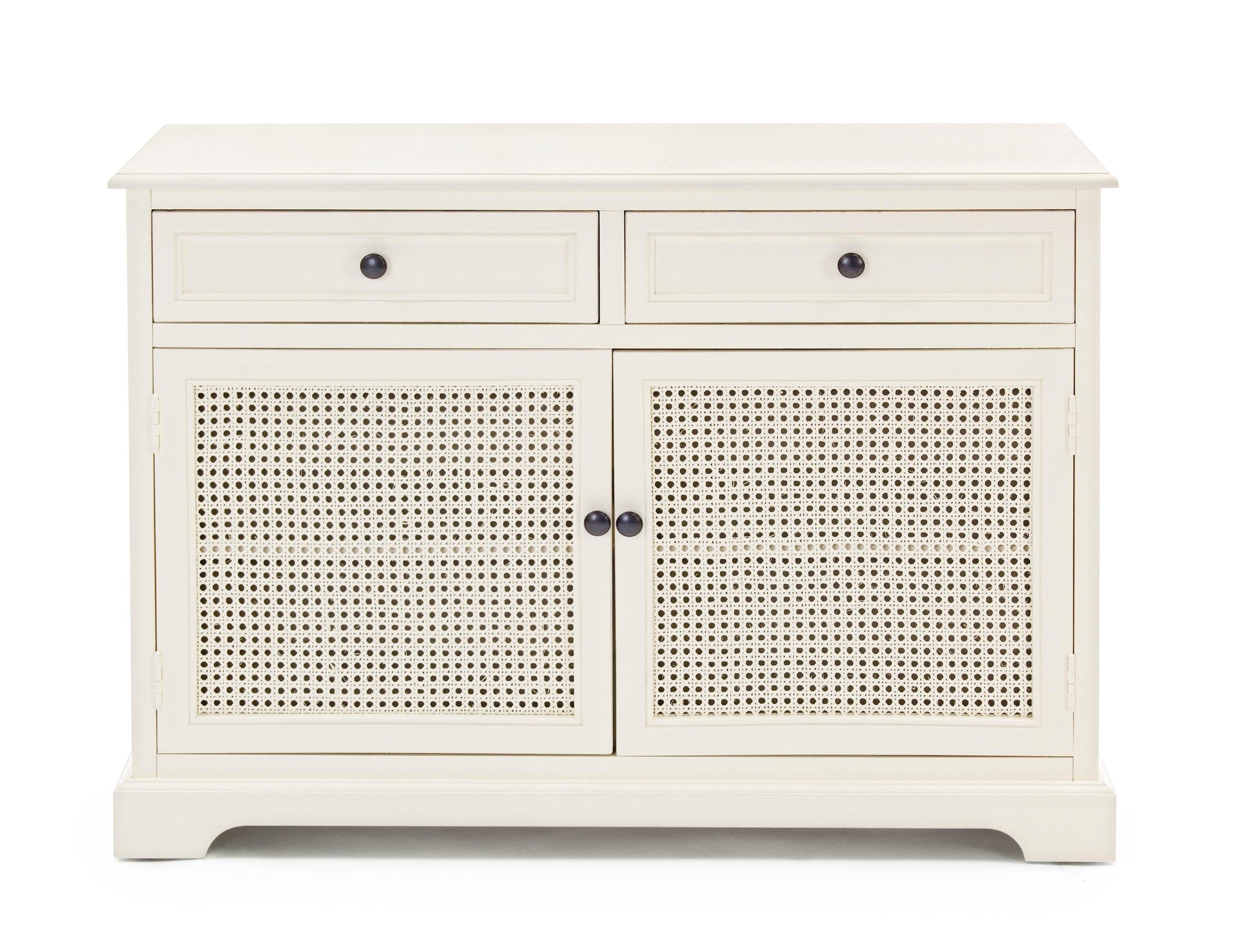Credenza dispensa Vintage Shabby legno massello e paglia di Vienna - lapagoda.net