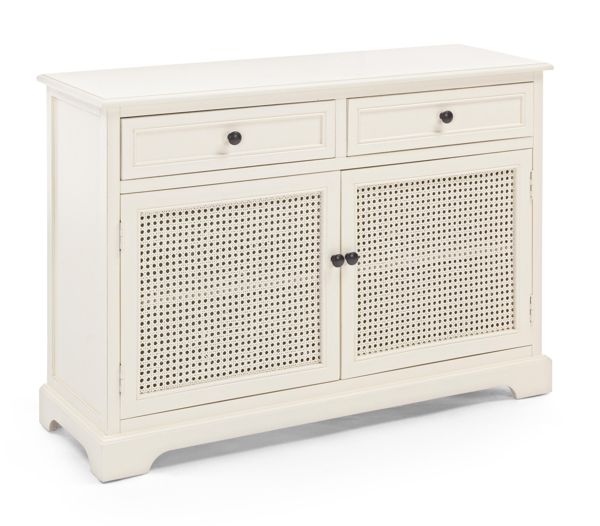 Credenza dispensa Vintage Shabby legno massello e paglia di Vienna - lapagoda.net