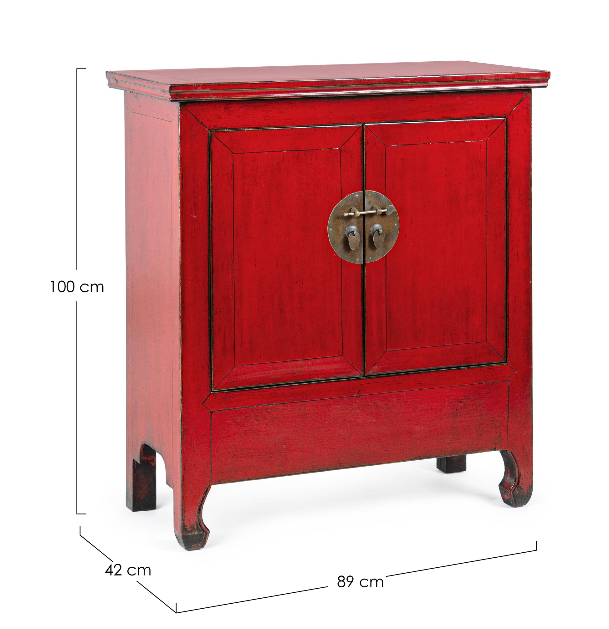 Credenza cina rossa 2 ante - lapagoda.net