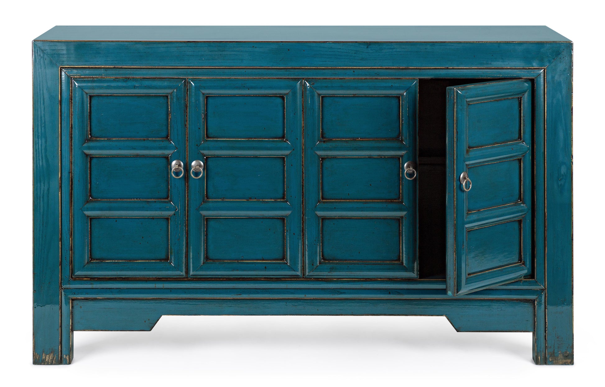 Credenza Cina in Olmo lacca blu 4 ante SCONTO 20% - lapagoda.net