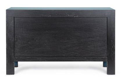 Credenza Cina in Olmo lacca blu 4 ante SCONTO 20% - lapagoda.net