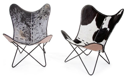 Coppia Poltrone design vintage struttura in ferro seduta in vera pelle