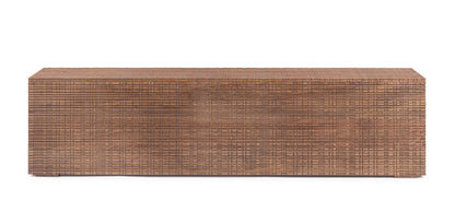 Tavolino panca in legno massiccio dark design vintage