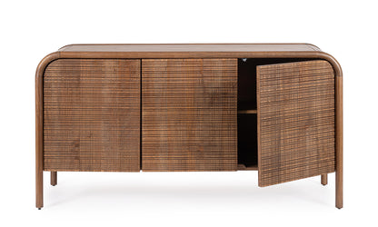 Credenza 3 ante in legno massiccio dark design vintage