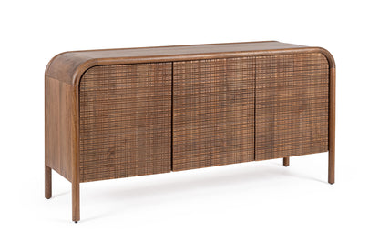 Credenza 3 ante in legno massiccio dark design vintage