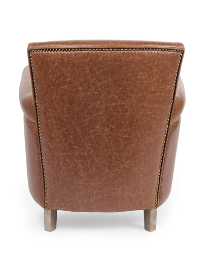 Poltrona vintage eco pelle