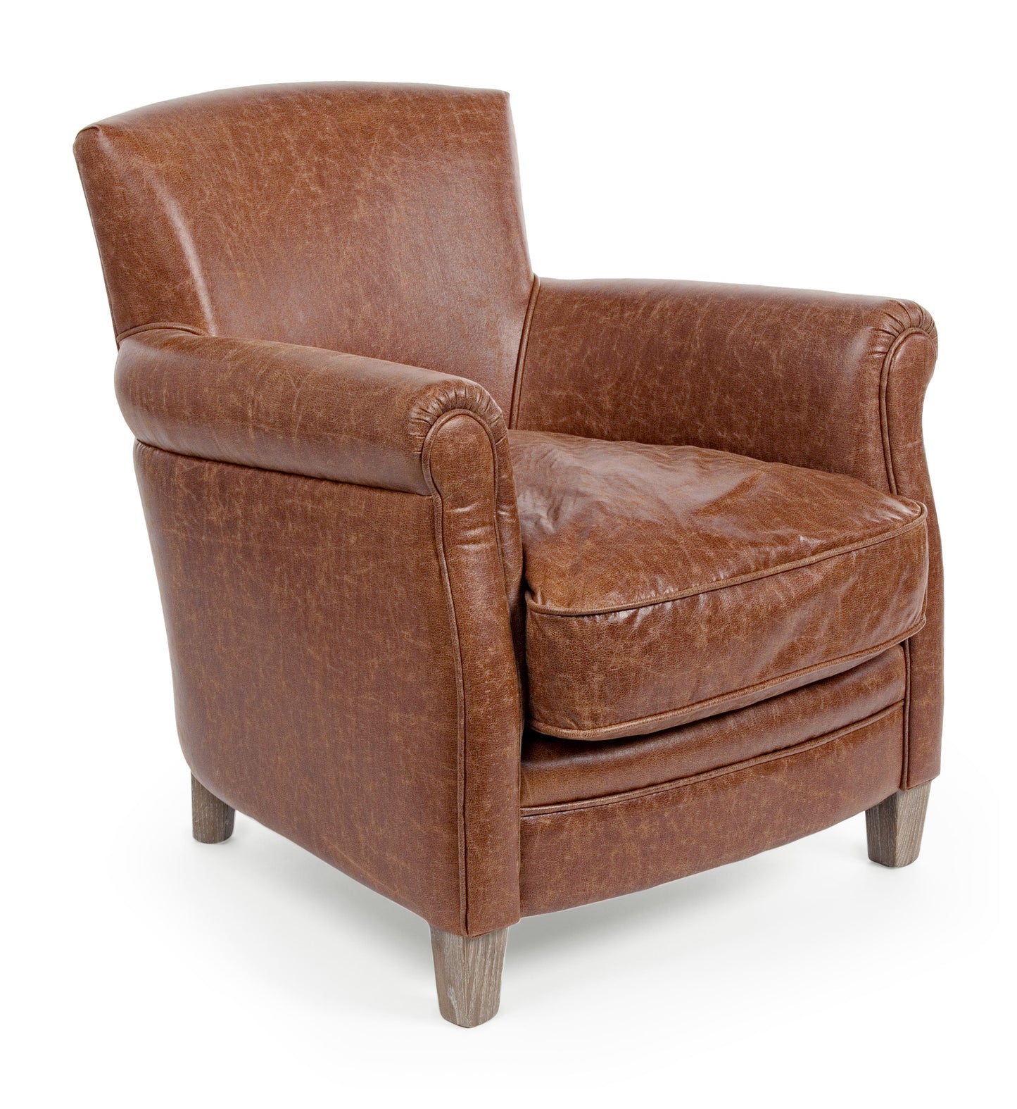 Poltrona vintage eco pelle