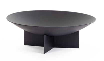 Braciere piatto in acciaio corten o nero - lapagoda.net