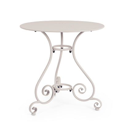 Tavolo rotondo stile liberty D70 da esterno in ferro verniciato 5 colori a scelta