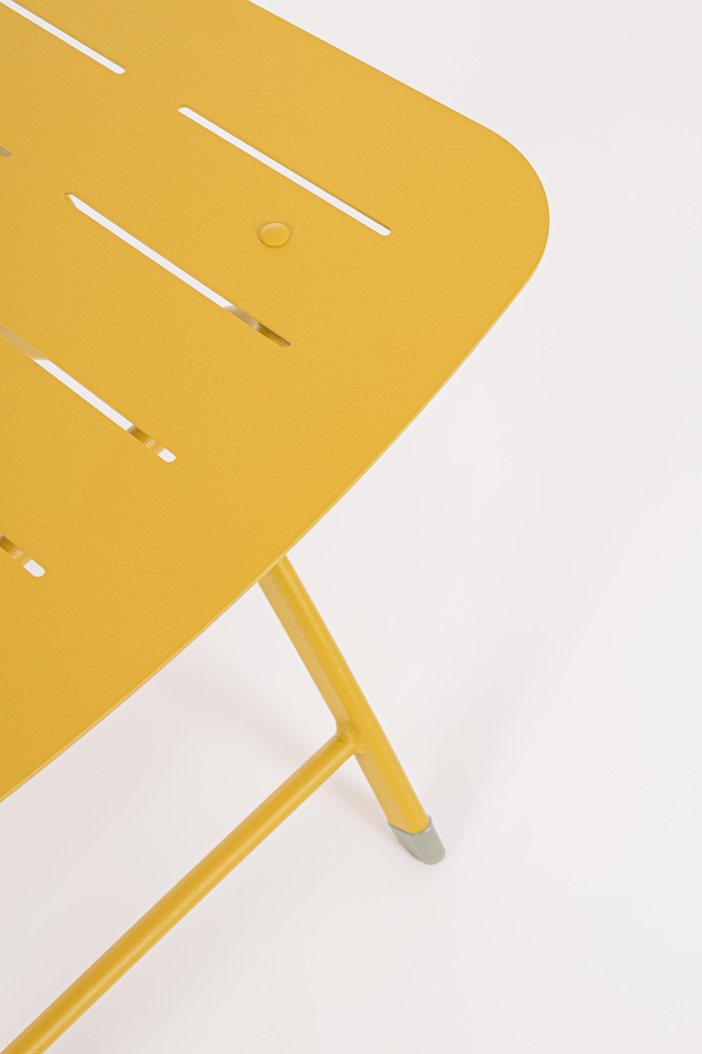 Set bistrot da esterno pieghevole tavolo e 2 sedie in acciaio verniciato diversi colori