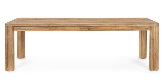 Tavolo da esterno in assi di Teak riciclato