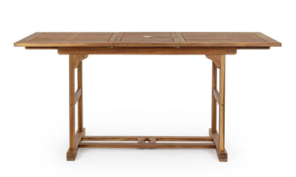 Tavolo allungabile in legno massiccio da esterno da 120 a 160 cm