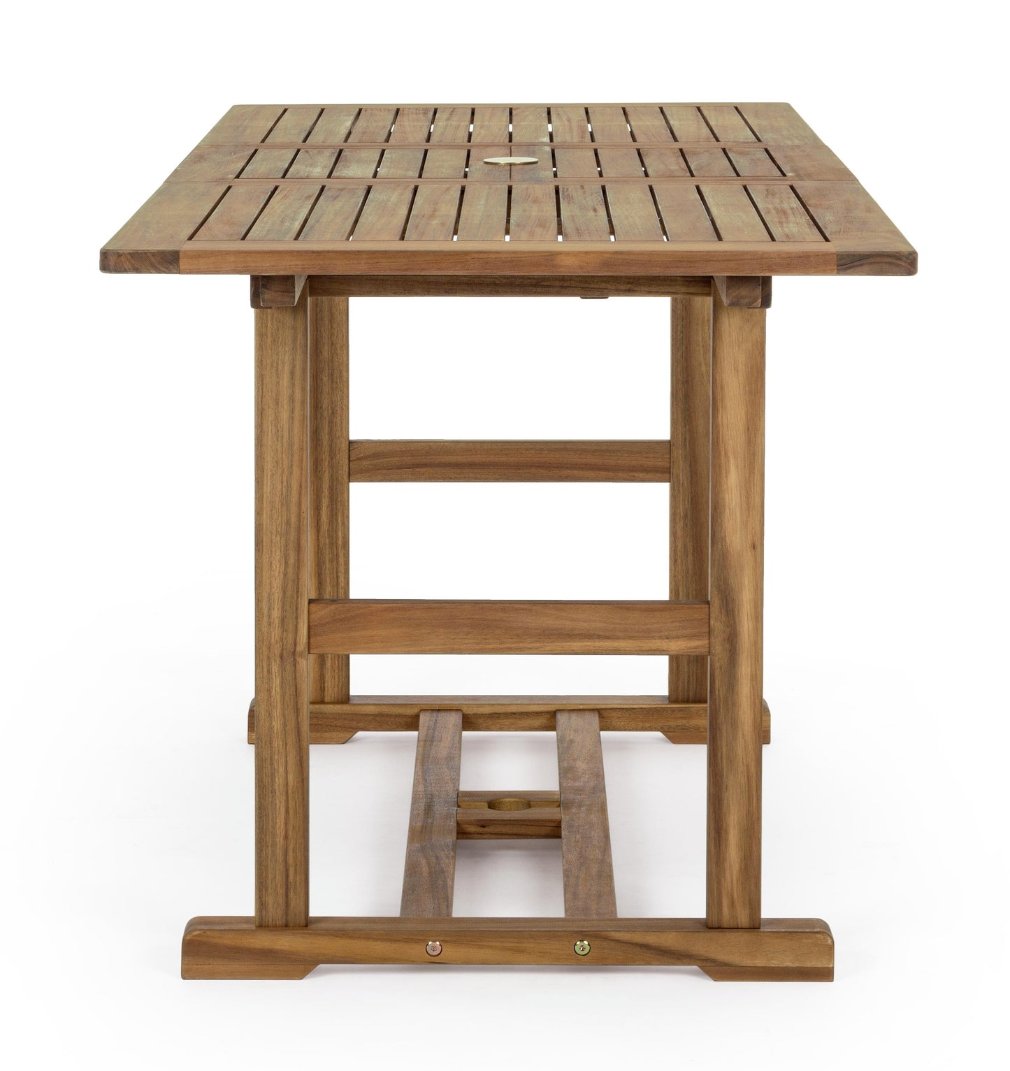 Tavolo allungabile in legno massiccio da esterno da 120 a 160 cm