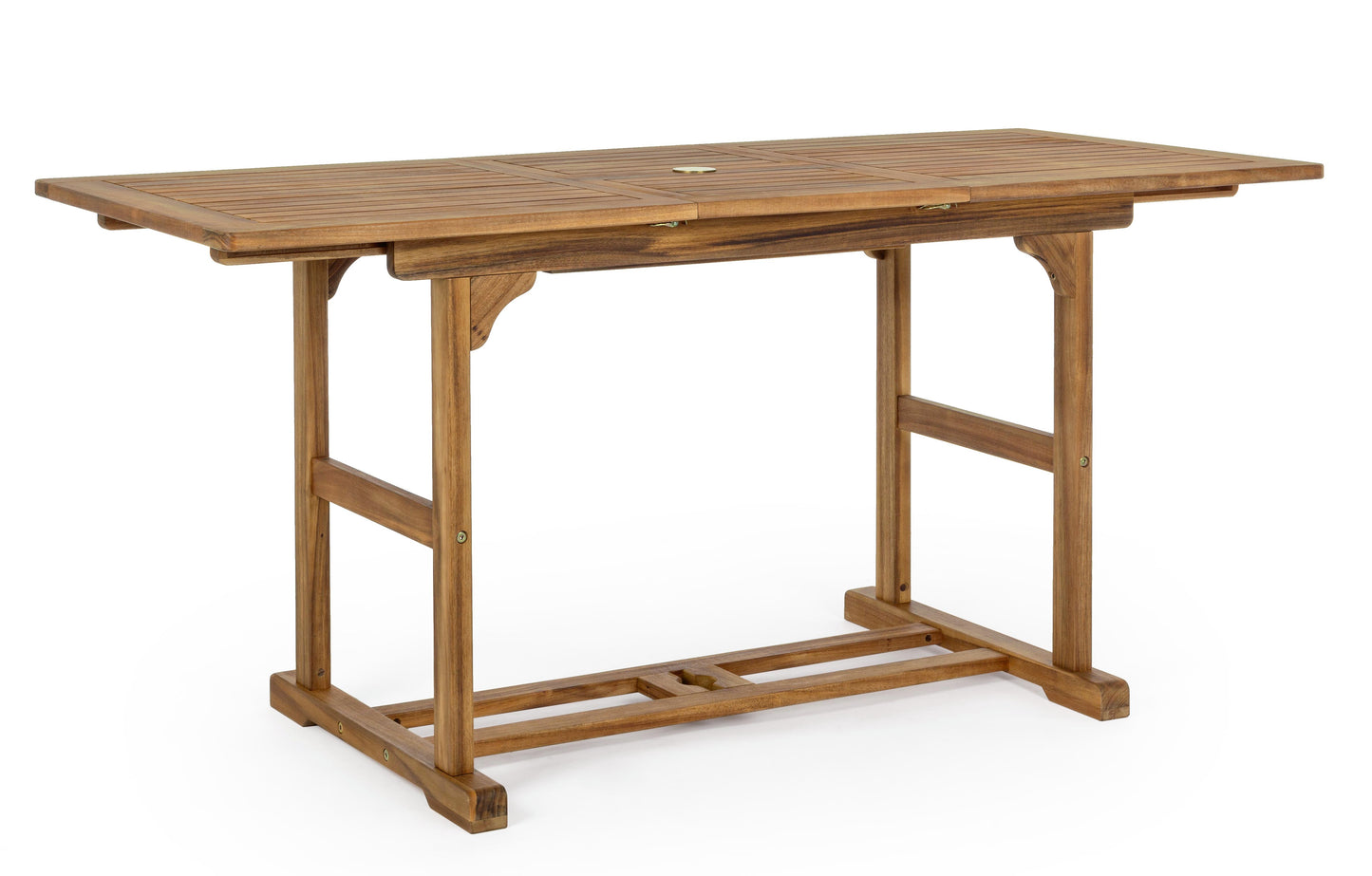 Tavolo allungabile in legno massiccio da esterno da 120 a 160 cm