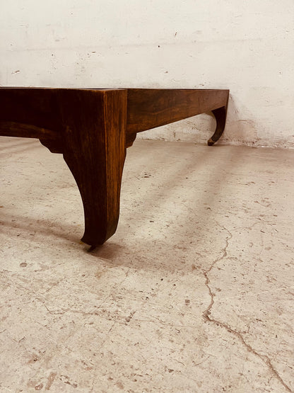 letto etnico indiano stile oppio in legno massiccio