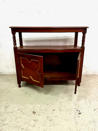 Credenza coloniale in Mogano e Teak