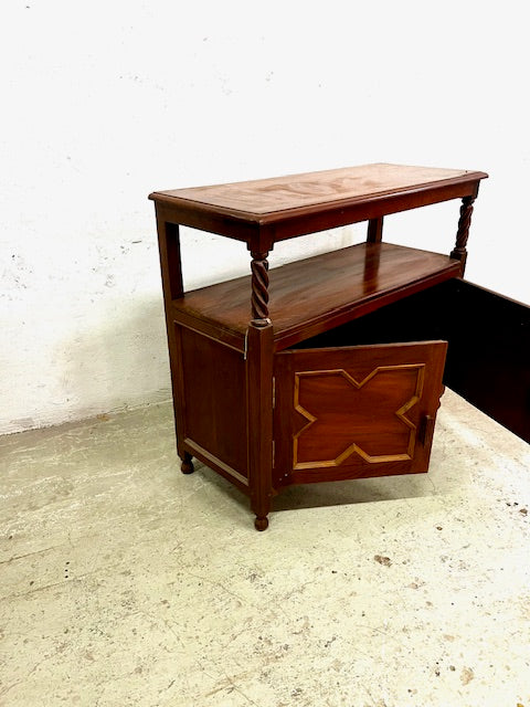 Credenza coloniale in Mogano e Teak