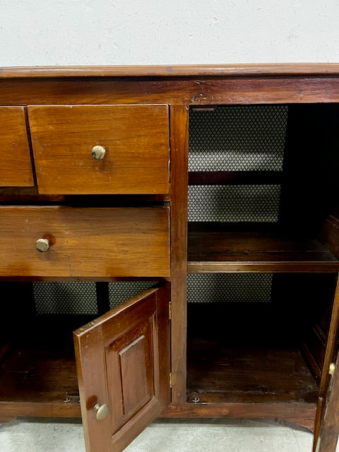 Mobile cassettiera coloniale in Teak