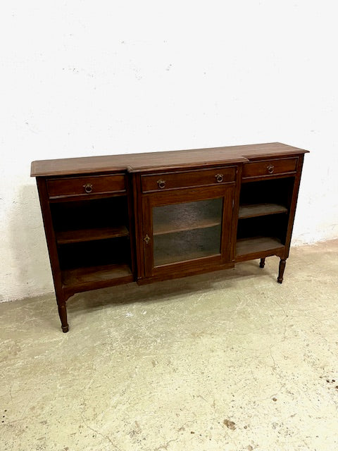 Vetrina console coloniale in legno di Teak