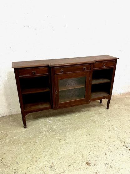 Vetrina console coloniale in legno di Teak