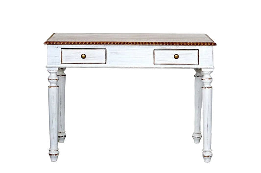 Scrittoio in Teak Epoca Coloniale frontale