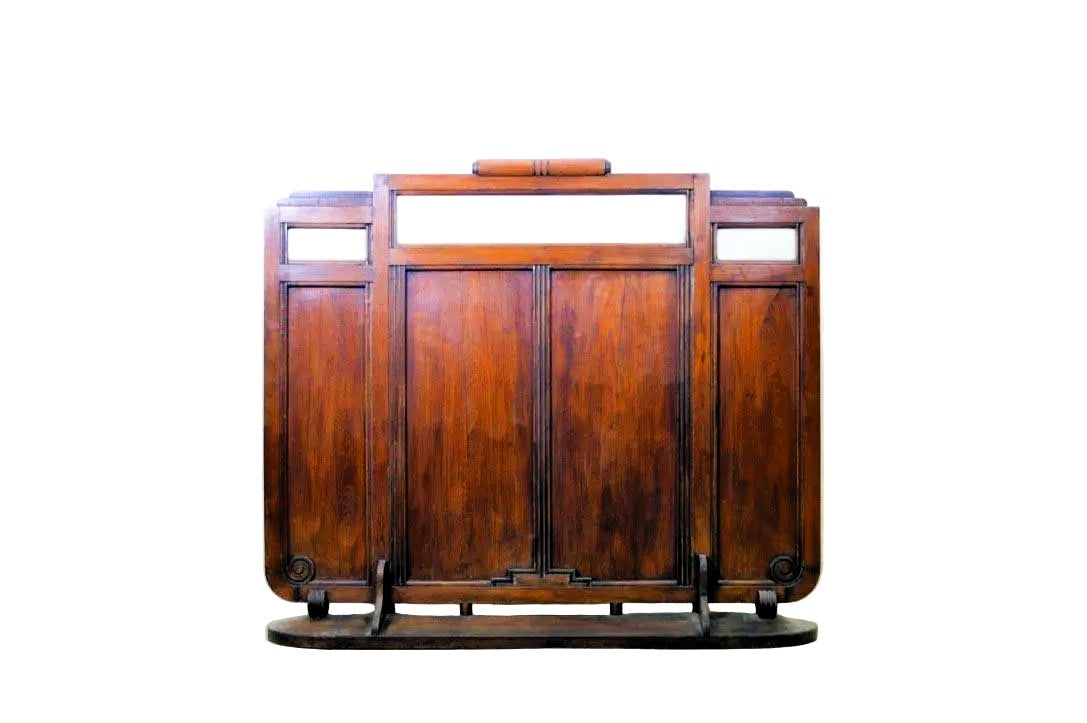 Separe paravento antico liberty coloniale india in teak