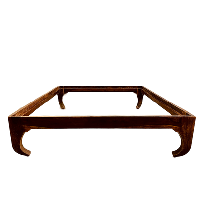 letto etnico indiano stile oppio in legno massiccio