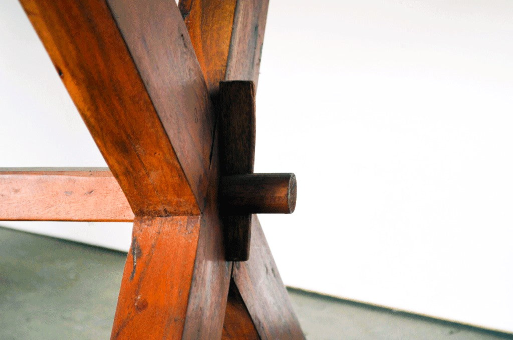 Tavolo Pranzo Gamba a X in legno massiccio da 240