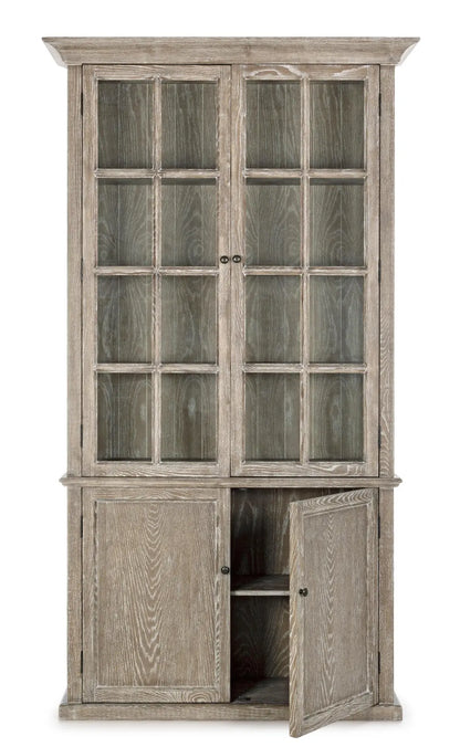 Vetrina shabby chic provenzale 4 ante legno frassino - La Pagoda