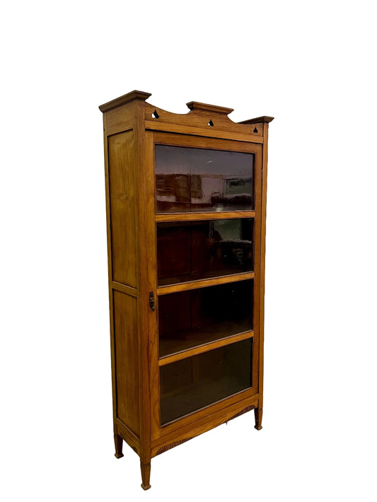 Vetrinetta coloniale in legno massiccio di teak stile Liberty