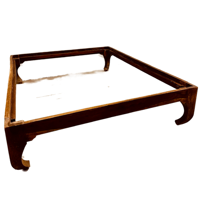 letto etnico indiano stile oppio in legno massiccio