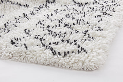 Tappeto bianco e nero rombi in lana  - SCONTO 20% - SPEDIZIONE GRATUITA - lapagoda.net