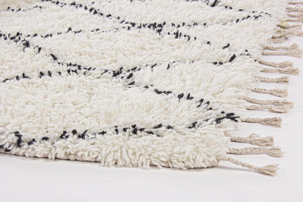Tappeto bianco e nero in lana  - SCONTO 20% - SPEDIZIONE GRATUITA - lapagoda.net