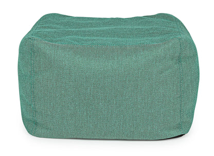 Pouf 50x50 in tessuto sfoderabile per esterni - 4 colori disponibili VERDE GIADA -lapagoda.net