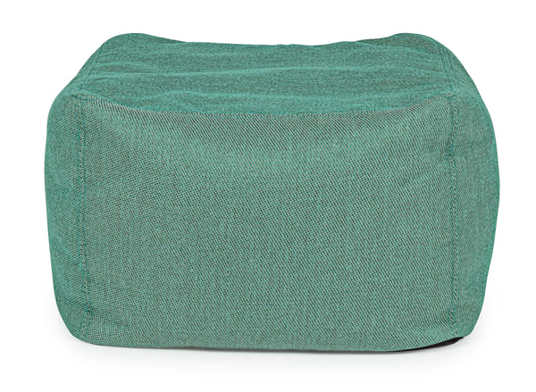 Pouf 50x50 in tessuto sfoderabile per esterni - 4 colori disponibili VERDE GIADA -lapagoda.net