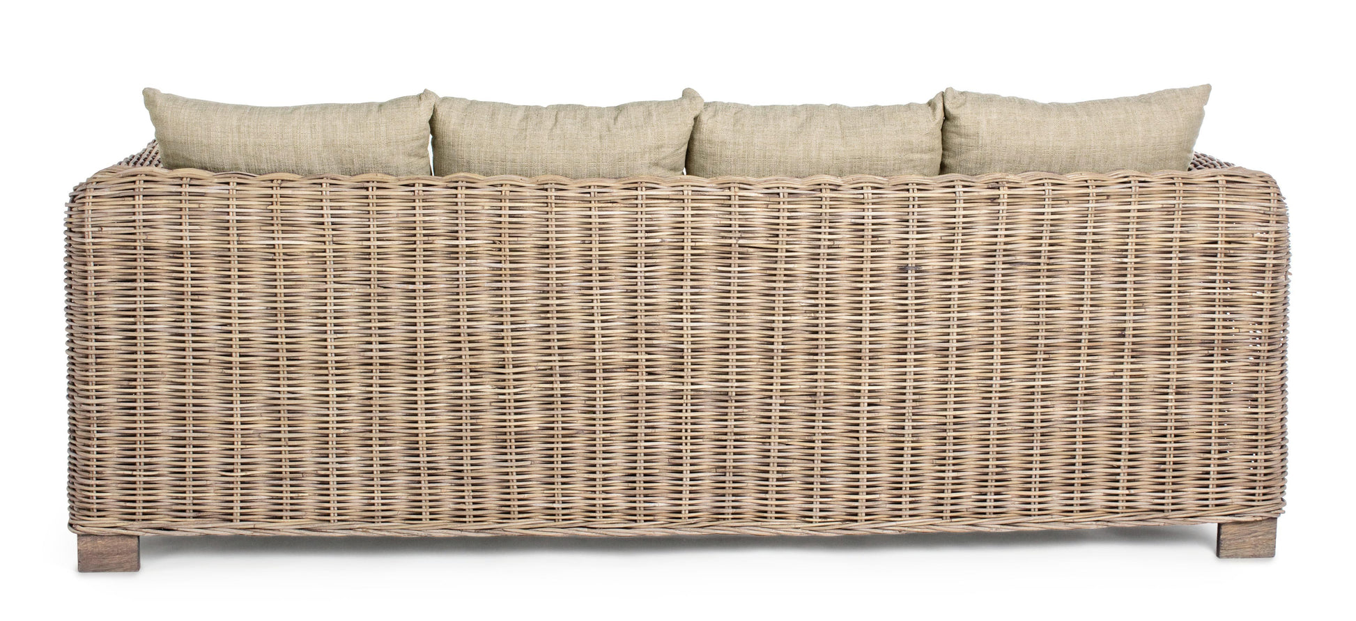 Divano Posti Divano A Posti In Rattan Naturale Elegante E