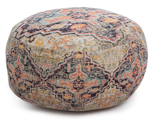 Pouf in stoffa riciclata Tamil SCONTO 20% spedizione gratuita - lapagoda.net