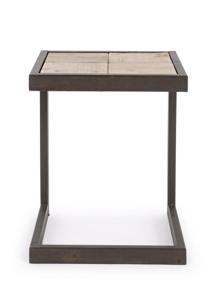 Sgabello industrial gambe in ferro con tirante e seduta in legno di abete grezzo naturale H47 sconto 20% - lapagoda.net
