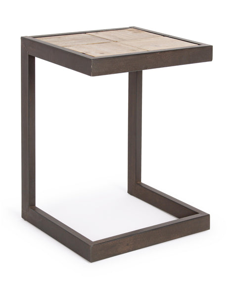 Sgabello industrial gambe in ferro con tirante e seduta in legno di abete grezzo naturale H47 sconto 20% - lapagoda.net