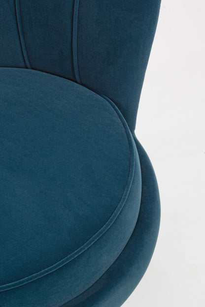 Poltrona vintage velluto blu pavone SCONTO 10% - lapagoda.net