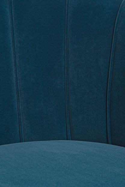 Poltrona vintage velluto blu pavone SCONTO 10% - lapagoda.net