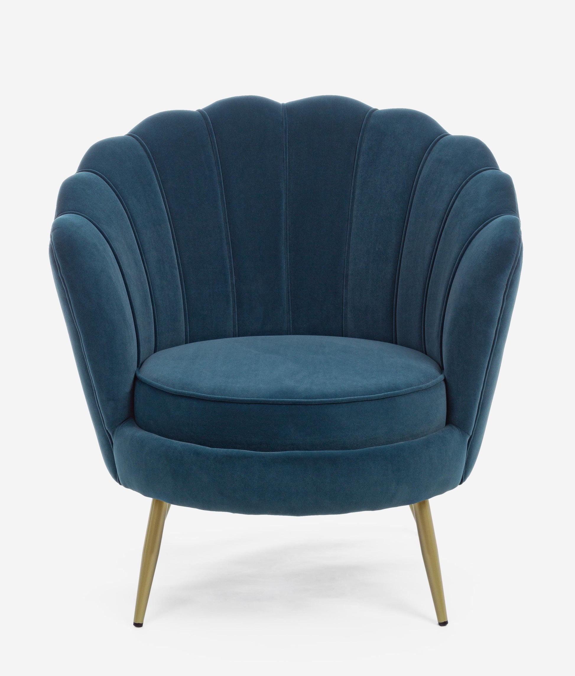 Poltrona vintage velluto blu pavone SCONTO 10% - lapagoda.net