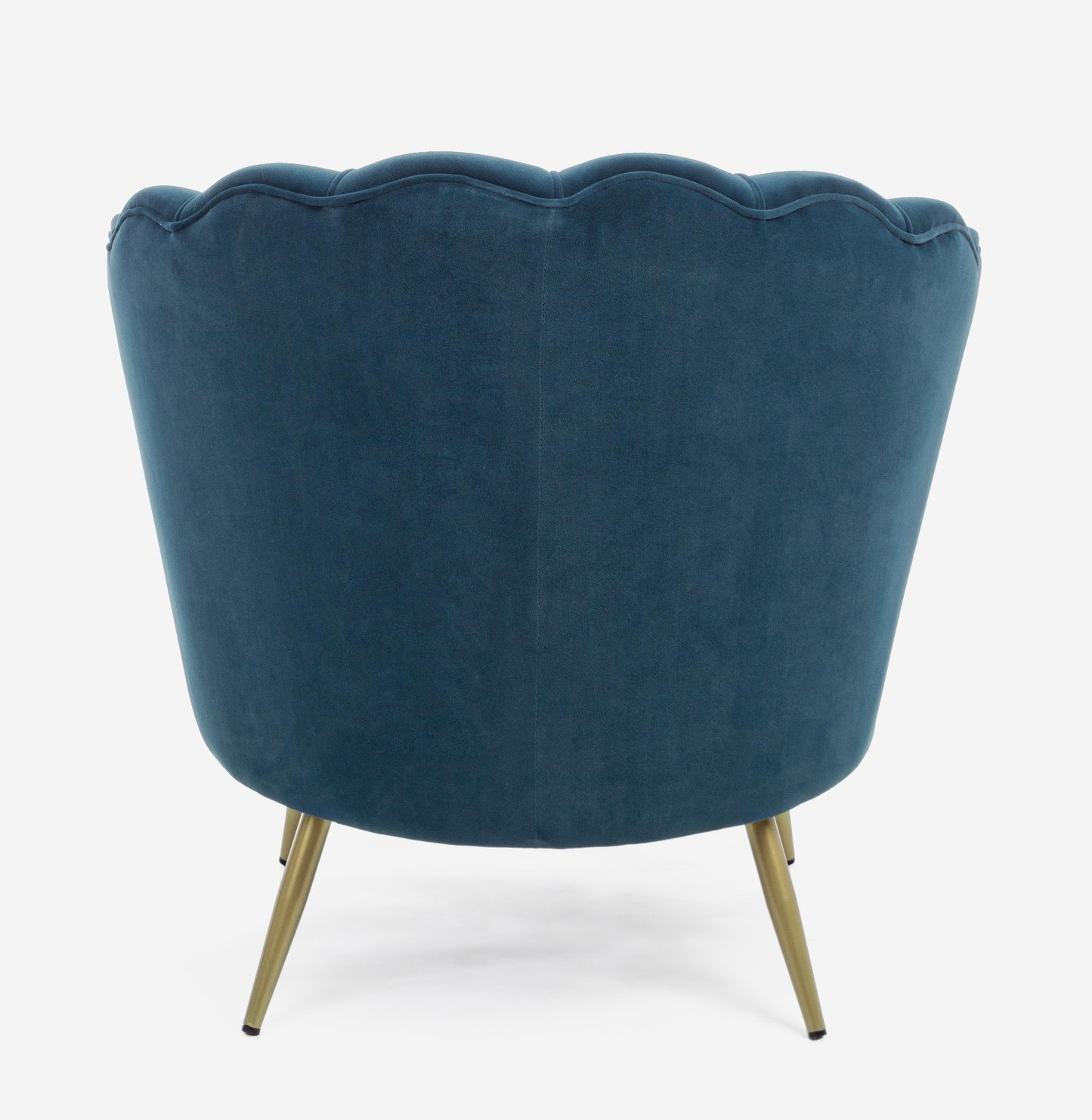 Poltrona vintage velluto blu pavone SCONTO 10% - lapagoda.net