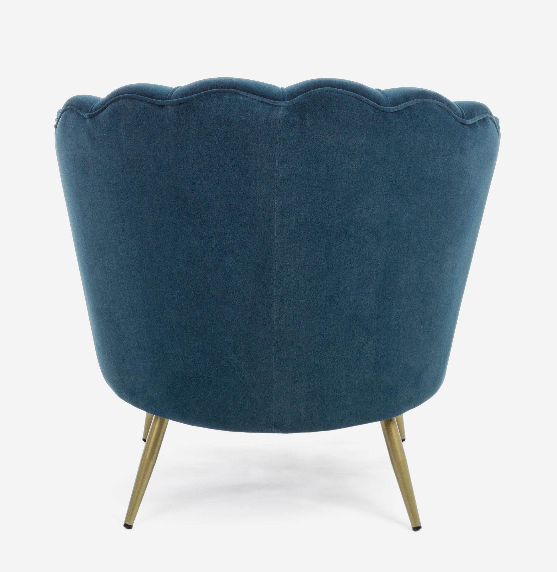 Poltrona vintage velluto blu pavone SCONTO 10% - lapagoda.net