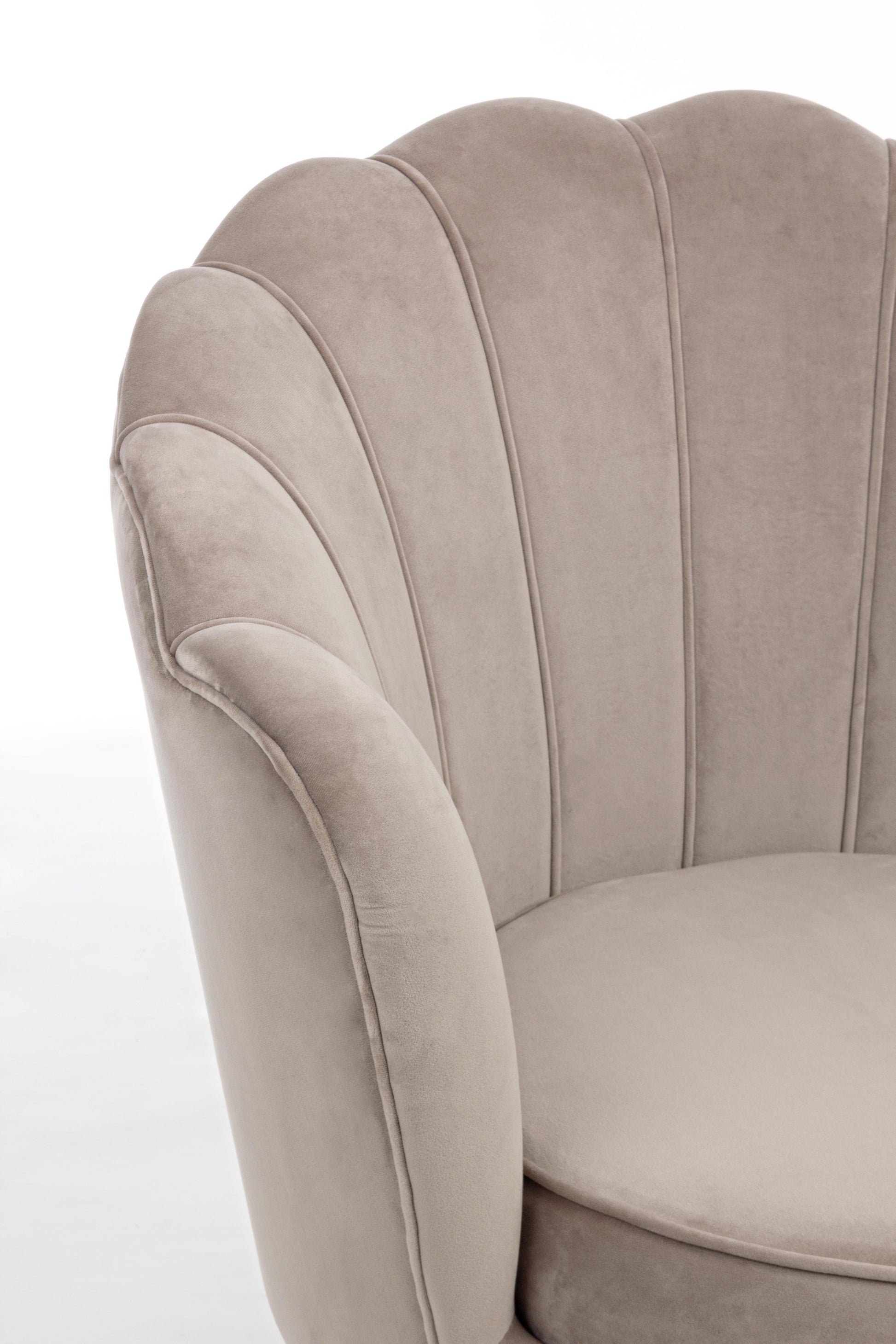 Poltrona vintage velluto blu pavone SCONTO 10% - lapagoda.net